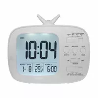 jam digital led alrami clock temperature model tv jadul jam meja