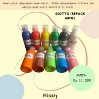 CAT GIOTTO WASHABLE PAINT REPACK 60ML AMAN UNTUK ANAK ORIGINAL 100%