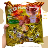 Apollo Roka Chocolate Wafer Ball/ Wafer Bola Coklat 50 pcs / ROKA