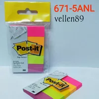 post it warna warni small merk 3M 671-5ANL