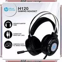 Headset Gaming HP H120 - RGB LED USB+2 Jack Wired