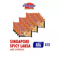 Sedaap Mie Instan Singapore Spicy Laksa 83 Gr x 15 Pcs