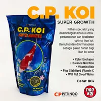 Pakan Koi C.P.KOI Super Growth / Makanan Koi CP KOI 1Kg / Size M