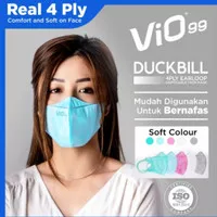 Masker VIO Duckbill Earloop 4 Ply Mix Light Colours Box 30s