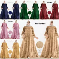 JUMBO MAXI DRESS BROKAT ANISHA SIZE L XL 3XL 5XL LD 140