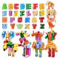 Mainan Edukasi Toy Addict Alphabet Robot Mega Botz Satuan