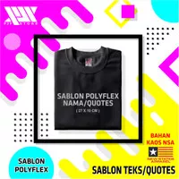 Sablon Kaos Satuan Teks | Sablon Baju | Sablon Manual|Sablon Polyflex