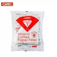 Alat Kopi Cafec Abaca AC1-100W Filter Paper V60 01 White isi 100pcs