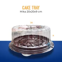 Plastik Mika CT (20 cm) Cake Tray Nampan Cake Pudding Packaging Box