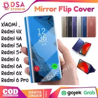 Case Xiaomi Redmi 6A 6X 5A 5+ 4A 4X A2 Flip Mirror Casing Stand Cover