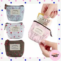 Dompet Koin Uang Motif Lifestyle Pouch Kecil Kain Kanvas Motif Bunga