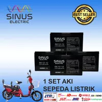 BATRAI SEPEDA LISTRIK SELIS BUTTERFLY 1 PAKET 12AH 12V