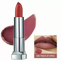 Maybelline Color Sensational Powder Matte Lipstick-660. Touch Of Spicy