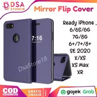 Case iPhone 6S 6G 7 8 PLUS SE XS Max XR Flip Mirror Casing Stand Cover