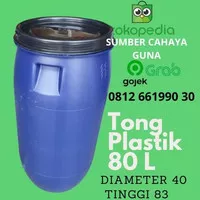 Tong Plastik 80 L Liter / gentong air / tempat sampah / drum