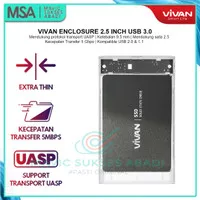 External Hard Drive Vivan VSHD1 2.5 Inch SATA USB 3.0 Transparent