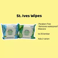 facial cleansing wipes st. ives tissue basah wajah pembersih make up - hijau cucumber