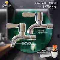 Kran Tembok Kran Taman Keran 1/2inch Handle Engkol Lancip GRACIA Keran