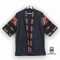 Baju tenun etnik kimono harajuku