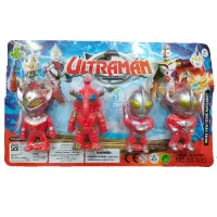 Mainan Anak Robot Ultraman Mini Kerdil isi 4 pcs 88-533
