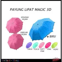 Payung Lipat 3D Magic Polos