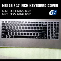 MSI Laptop Keyboard Protector Black Cover Pelindung 15 17 inch