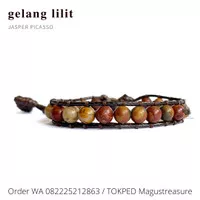 Gelang batu alam jasper picasso Magus