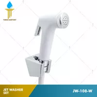 Jet Washer Set Shower Spray Toilet Kloset Bidet Putih JW-108-W ALPI