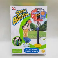 Ring basket mainan anak olahraga tiang custom