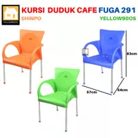 Bangku Kursi Cafe Fuga Shinpo 291 Bangku Santai Plastik - Biru