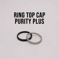 Ring Topcap Purity Plus Cincin Top Cap Purplus SS Black Authentic