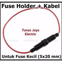 Kabel Fuse Kaca / Rumah Sekring Kaca / Fuse Holder Besar/Kecil