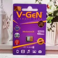 Memory Card HP V-Gen Micro SD 8GB Class 6 || MicroSD Vgen