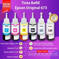 Tinta Epson original 100% untuk L800 L805 L850 L1800, satu set
