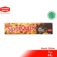 Silver Queen Dark Coklat Bar Besar Isi Kacang Mete - 62gr
