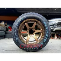 PAKET VELG MOBIL PAJERO FORTUNER VELG TE37 RING 18 PLUS BAN MAXXIS