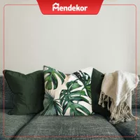 Manggar | sarung bantal pillow cover 40 cm kursi tanaman daun monstera