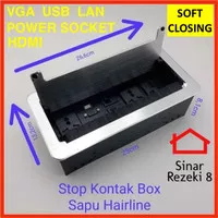 Colokan Listrik Stop Kontak Socket Kabel Meja Meeting Kantor USB HDMI