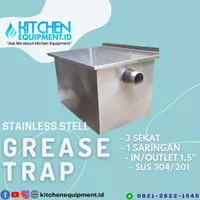 Grease Trap Stainless Steel/Penyaring perangkap Lemak minyak Sink 304