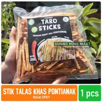 Stick Talas Khas Pontianak Spicy Vegan Tanpa Bawang 250Gr