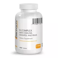 BRONSON Vitamin B Complex + Choline, Inositol and Paba 100 Tablets