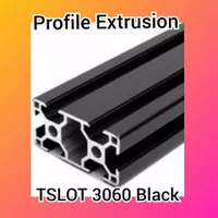 Aluminium Extrusion Profile TSlot 3060 Hitam Harga Per CM murah