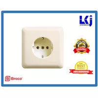 Stop Kontak Arde 5511U New Gee Cream Socket Inbow Stopkontak IB Broco