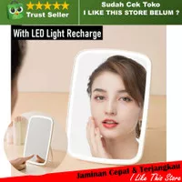Kaca Cermin Make Up Meja Rias - Cermin Rias Wajah dengan LED 16 - With LED