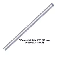 EELIC PIA-ALM16MMX1MM Pipa aluminium pipa bulat ukuran 1/2"(16mm)100cm