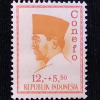 prangko perangko stamp 12 1965 Presiden Sukarno - Soekarno - Conefo 13
