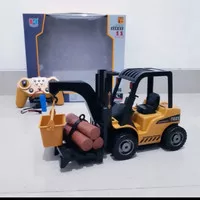 RC TRUK FORKLIFT ( REMOTE CONTROL ALAT BERAT, MAINAN ANAK EDUKASI )