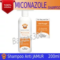Miconazole Shampoo Hewan/Shampoo Kucing Anjing/Shampo Kutu Hewan 200ml