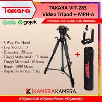 Tripod Takara VIT-283 Video Tripod + tripod bag + Holder U MPHA