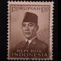 prangko perangko 1.50 1964 Presiden Sukarno - Soekarno Indonesia
